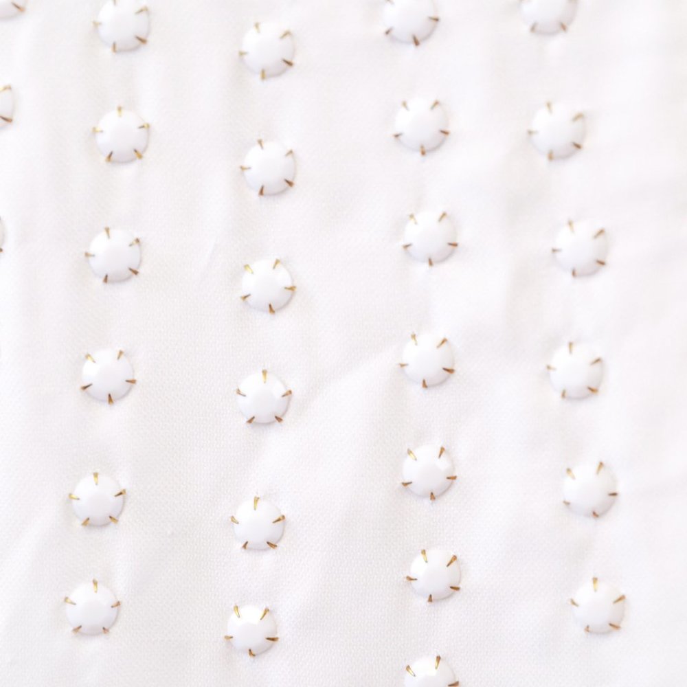 Anthropologie S Retro 60s Mini Dress White - Picture 2 of 8